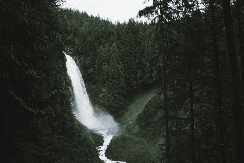 Wallace Falls in Washington state.