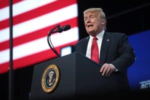 Donald Trump speaks at West Point.