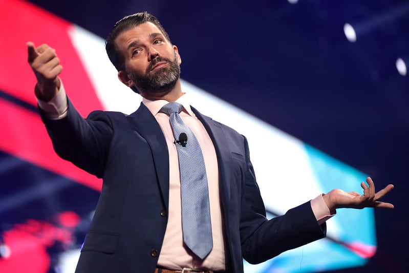 Donald Trump Jr. mocks Jill Biden after husband's cancer diagnosus.