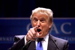 Donald Trump mocks Europe over WWII celebration.