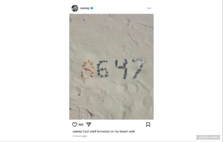 James Comey share s controversial 8647 photo on social media
