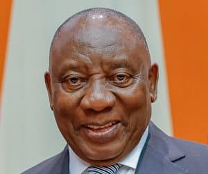 President of South africa meets with Trump.