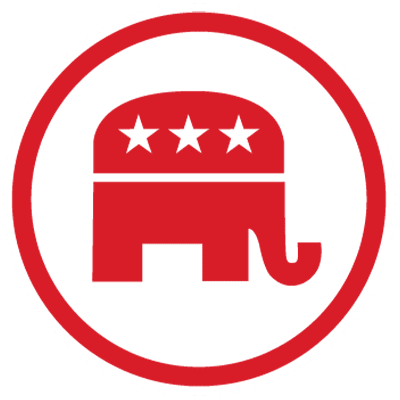 GOP Elephant Logo. House Passed Trump GOP Bill