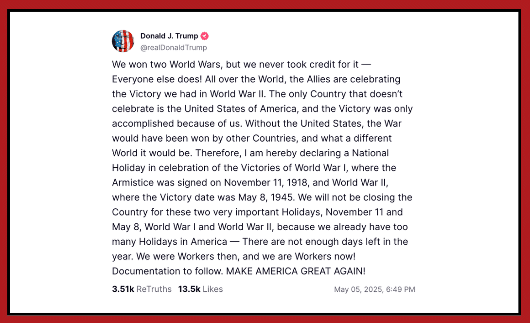 Trump New Holiday