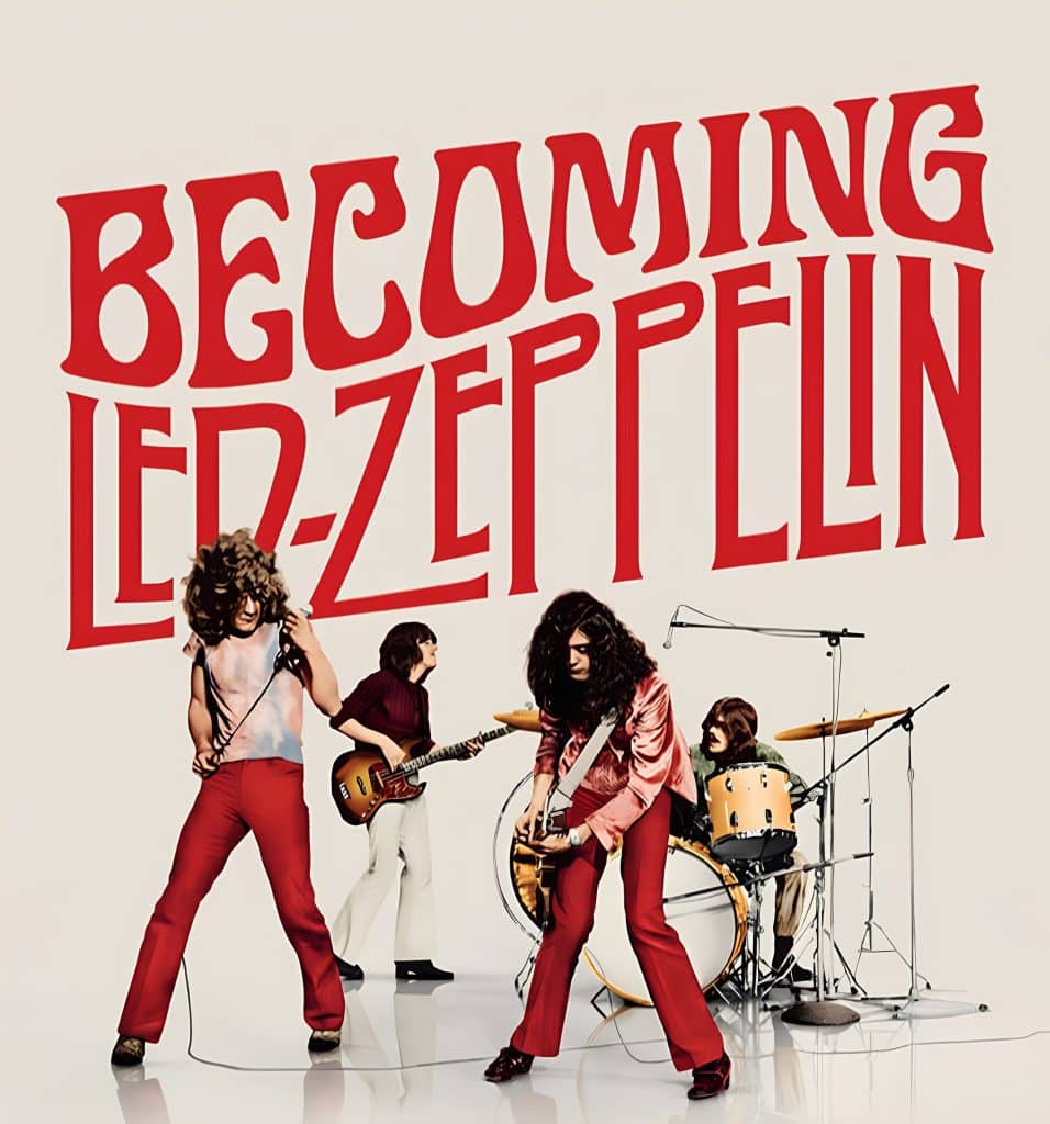 promotional poster for Becoming Led Zeppelin documentary