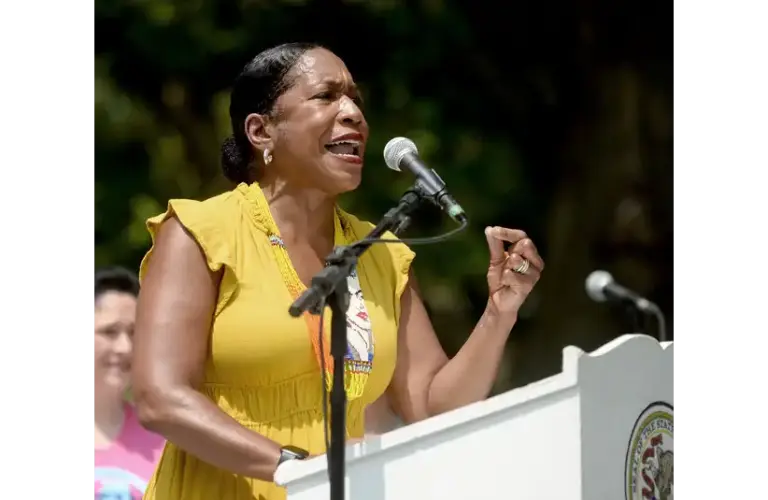 Illinois Juliana Stratton speaking