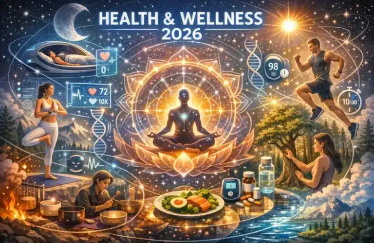 Health and Wellness Techniques 2026 with Yoga, Food, Exercise, and rest