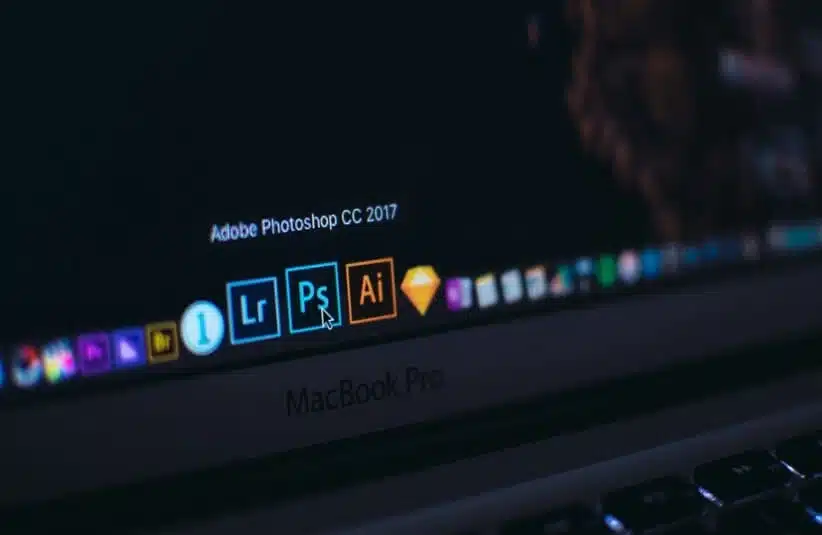 Adobe and other icons on a screen.
