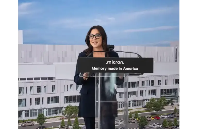 Chavez-DeRemer speaking at a podium