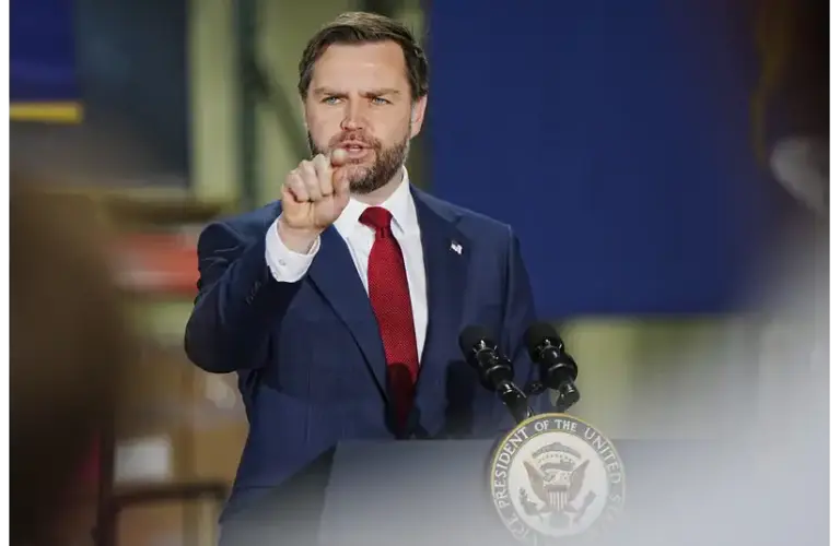 JD Vance talking to people