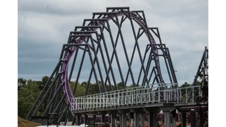 Rollercoaster at theme park