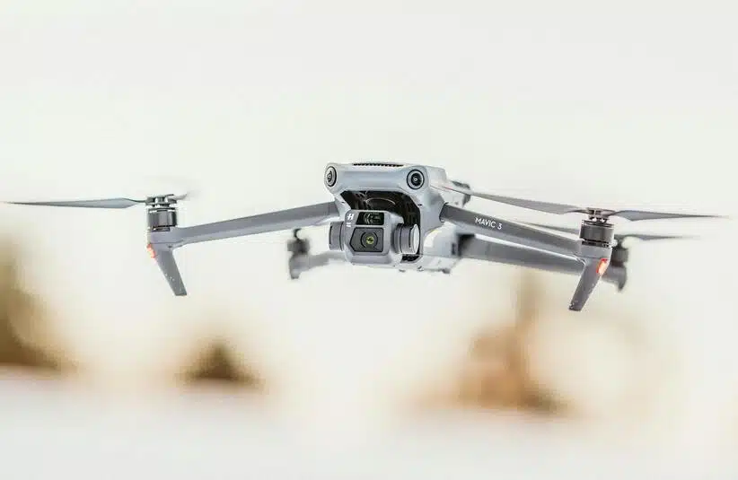 An image of a Drone on a blurred background