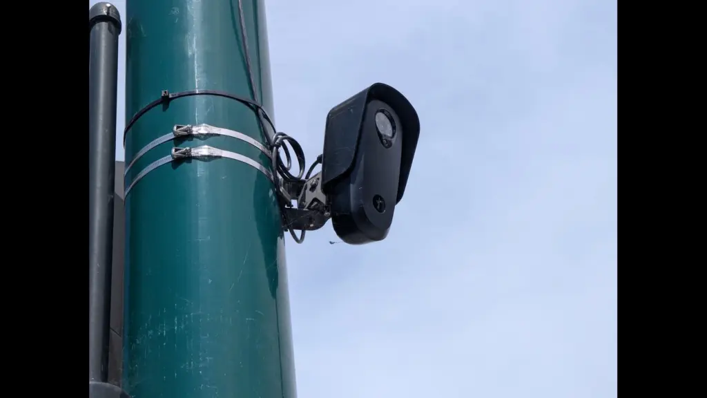 A Flock automatic license plate reader in Hayward CA