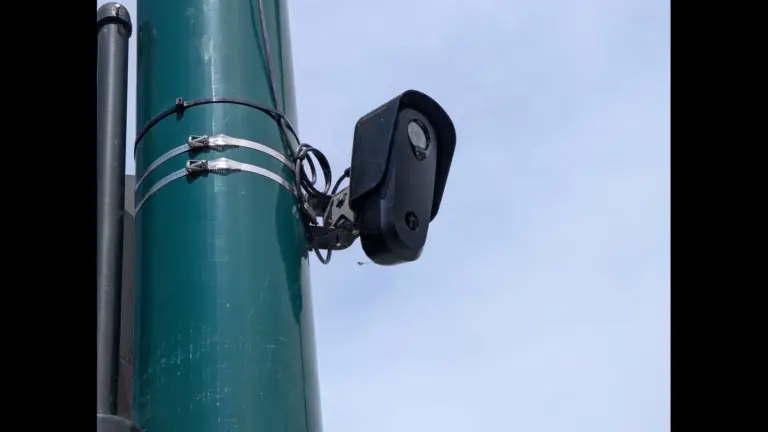 A Flock automatic license plate reader in Hayward CA
